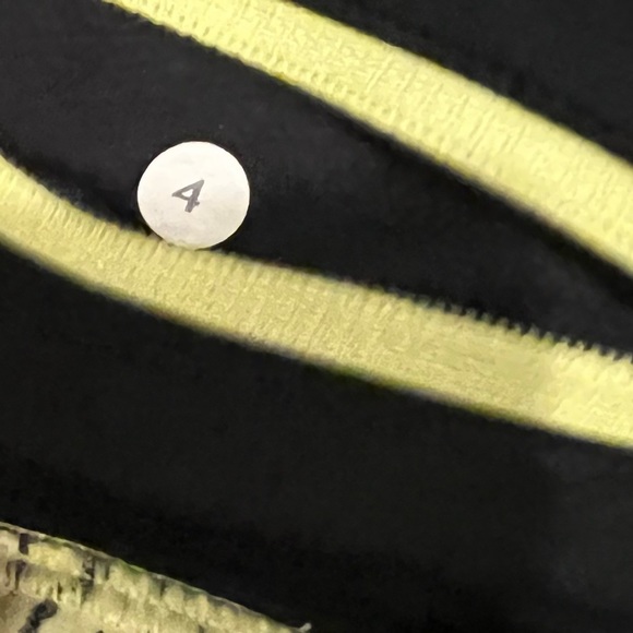 LULULEMON Womens Athletic Dolphin Shorts Yellow Black Cheetah Print Pull On - Picture 3 of 5